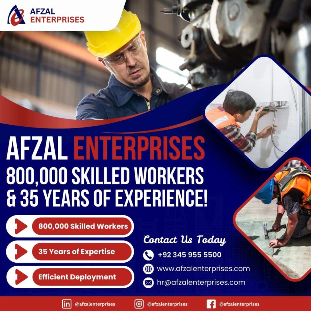 Overseas Recruitment Agency in Pakistan, Afzal Enterprises